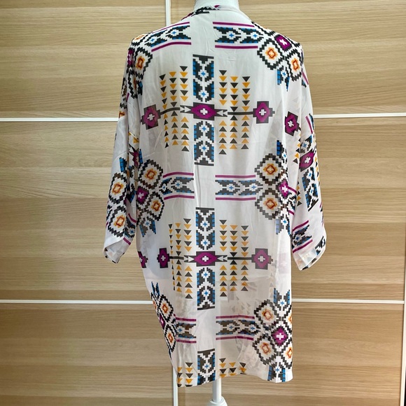 Sheer Beach Cover up Kimono - Picture 3 of 6